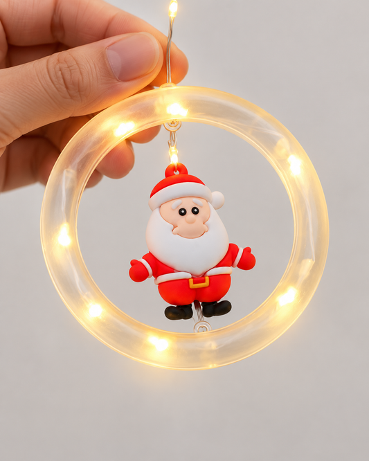 Aro de Luz Navideño con Figuras LED