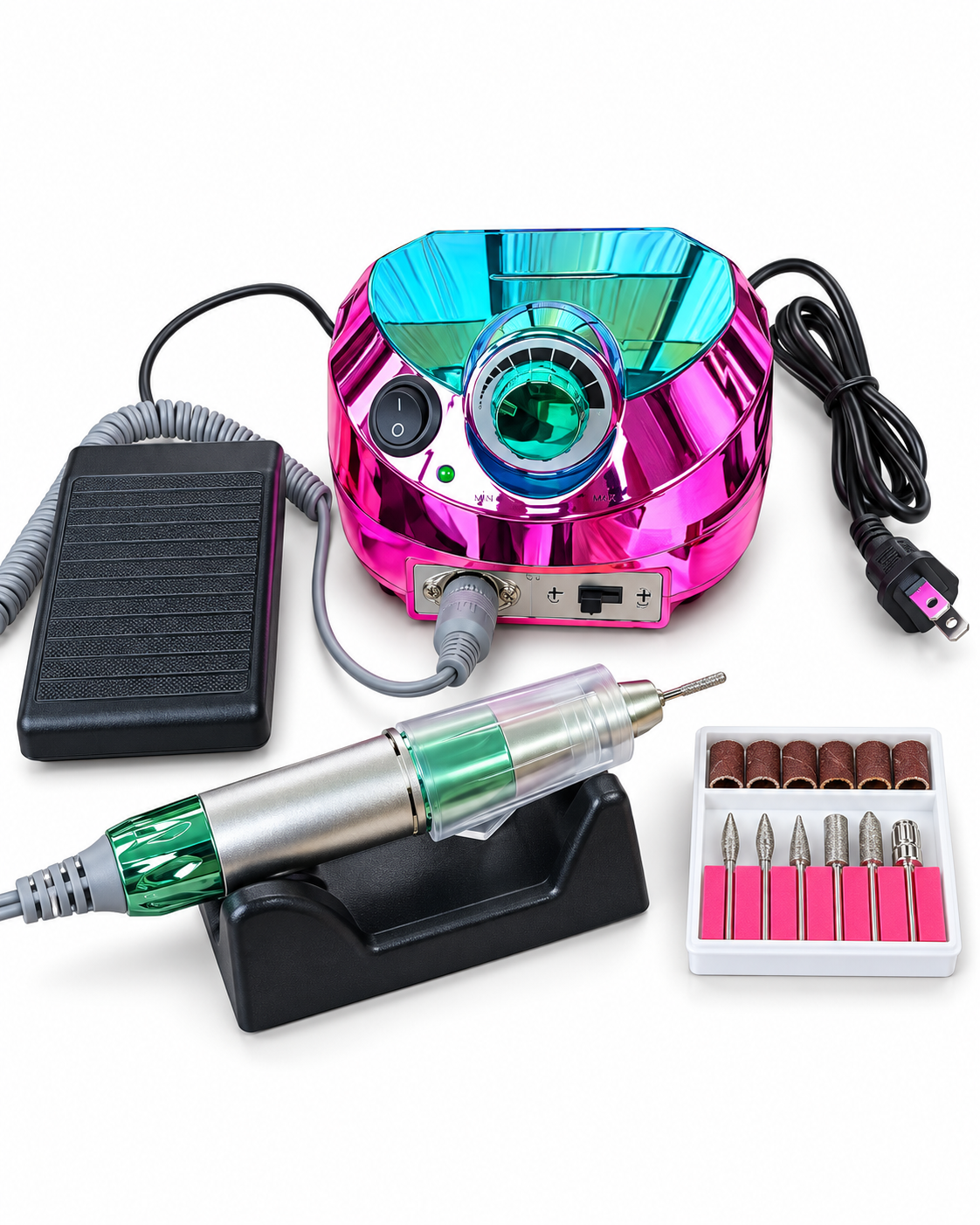 Torno para Uñas Eléctrico Profesional con Pedal