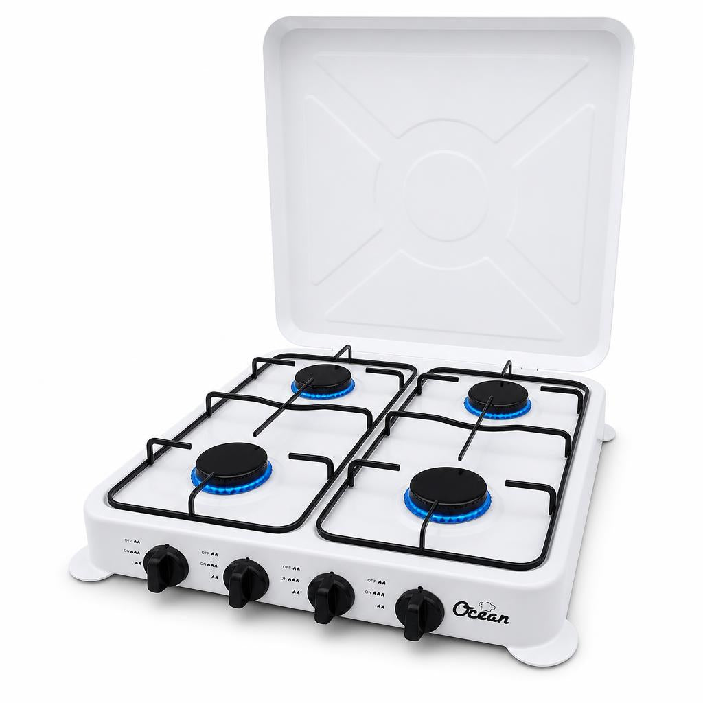 Estufa de mesa 4 hornillas Ocean Deluxe Low Gas