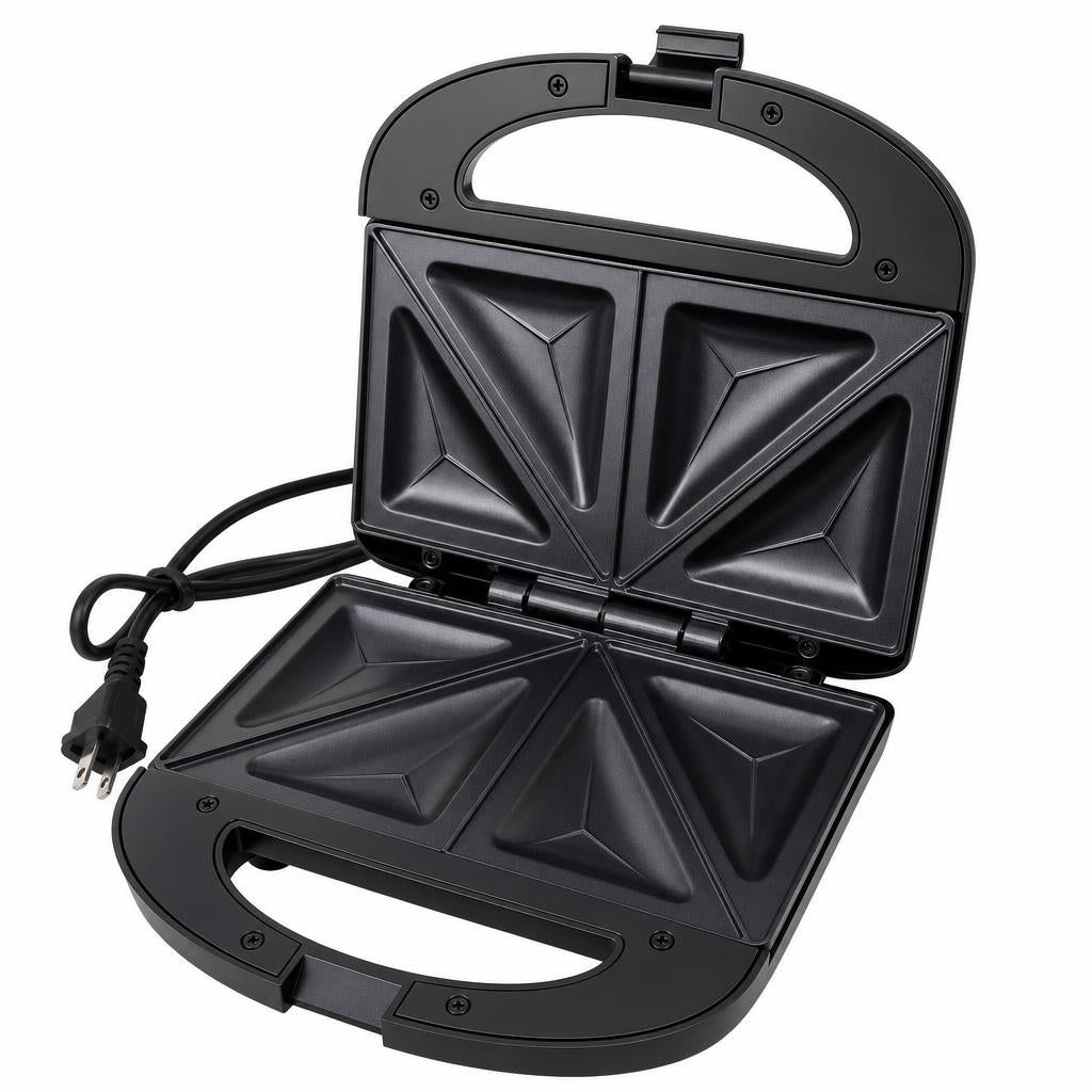 Sandwichera J&M abierta con placas triangulares