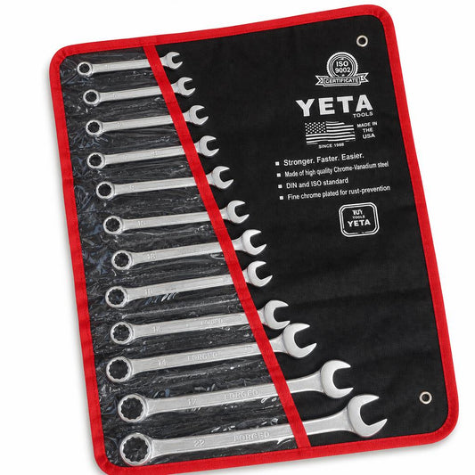 Juego de Llaves Combinadas 12 Piezas con estuche de tela