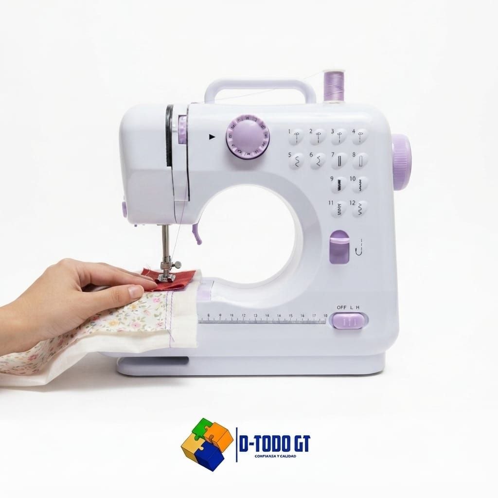 Máquina de Coser Mini Portátil - cosiendo