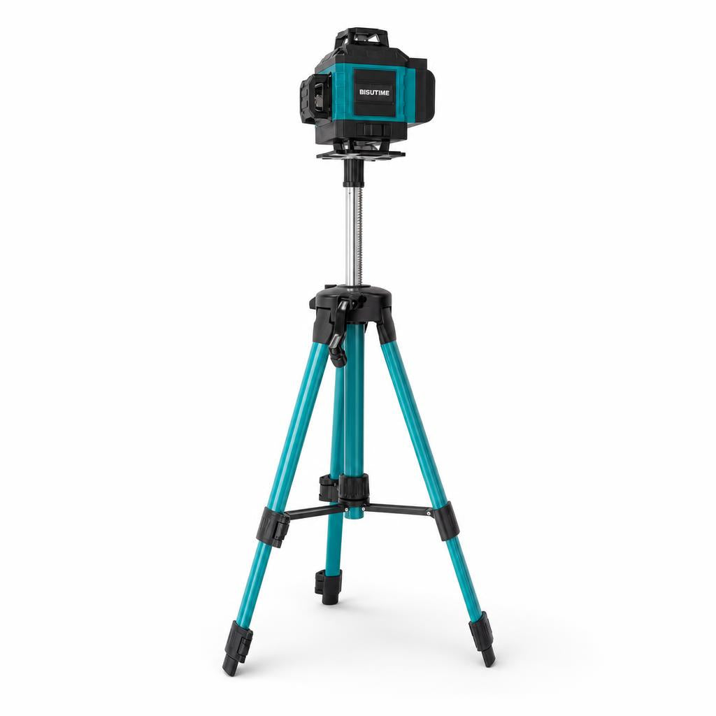 Nivel laser Bisutime 3D con tripode, fondo blanco