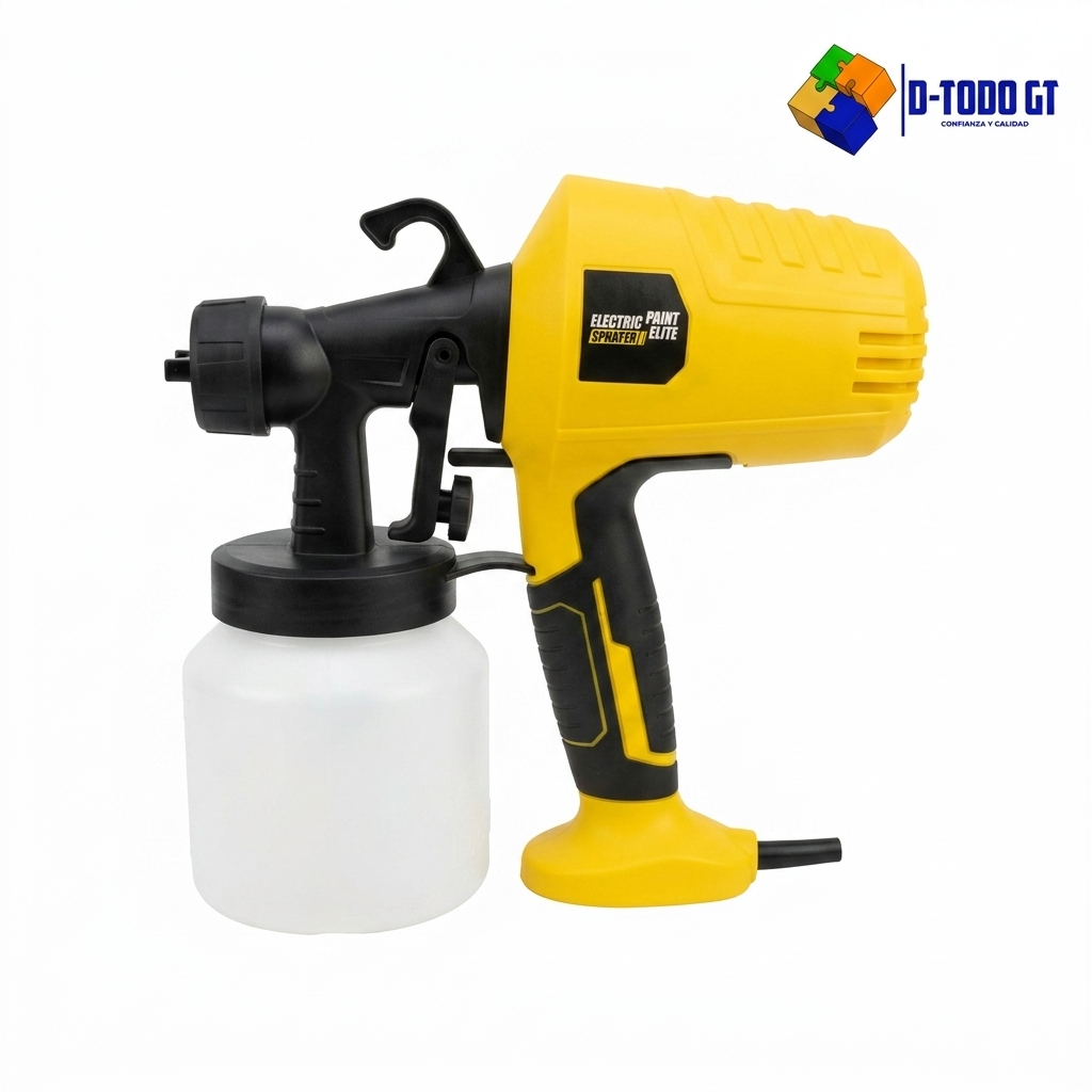 Pistola electrica para pintar Electric Paint Sprayer Elite amarilla con deposito de pintura