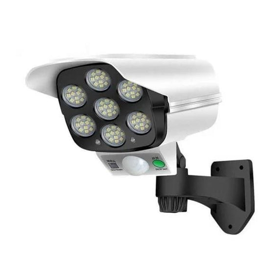 Lámpara solar tipo cámara de seguridad